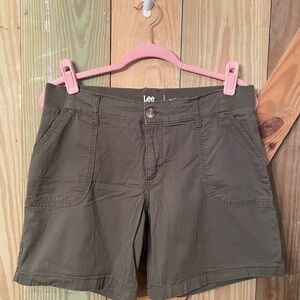 Lee Women's Olive Cargo Shorts